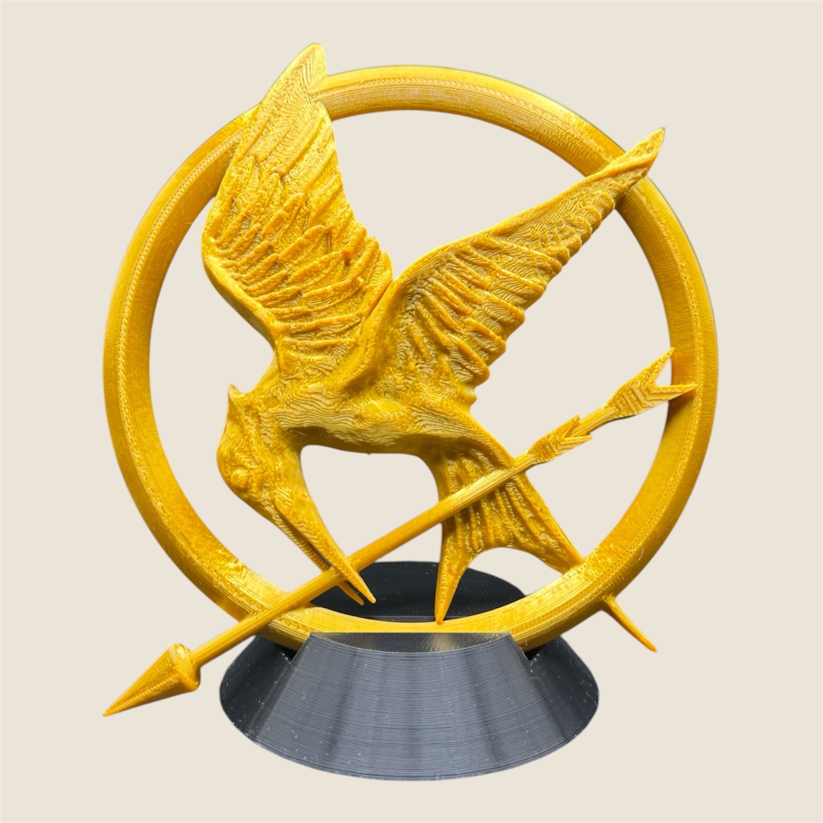 Sign of Rebellion - Hunger Games Bookshelf Decor with Stand