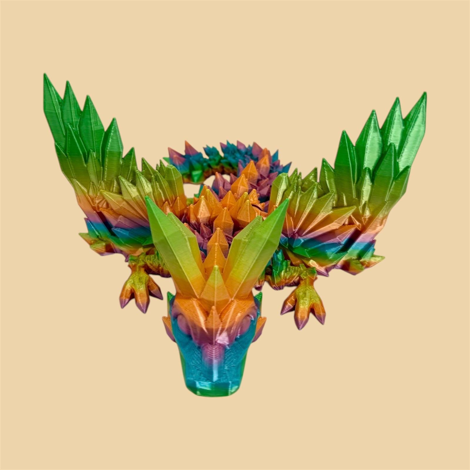 Articulated Crystal Winged Dragon