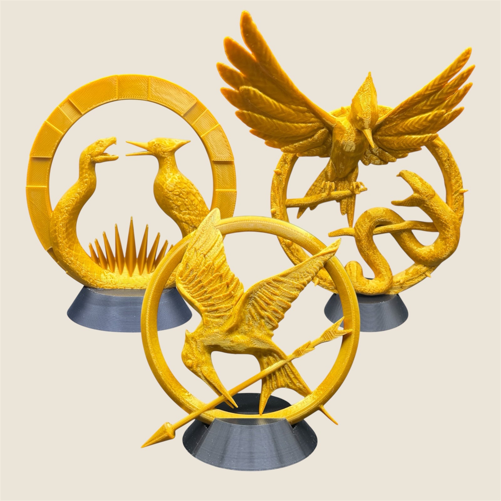Sign of Rebellion - Hunger Games Bookshelf Decor with Stand