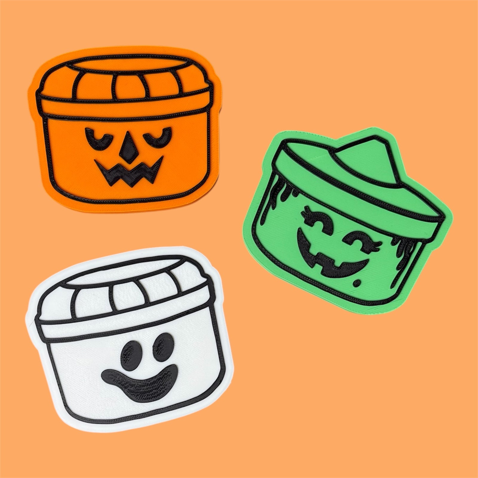 Boo Bucket Magnet Set