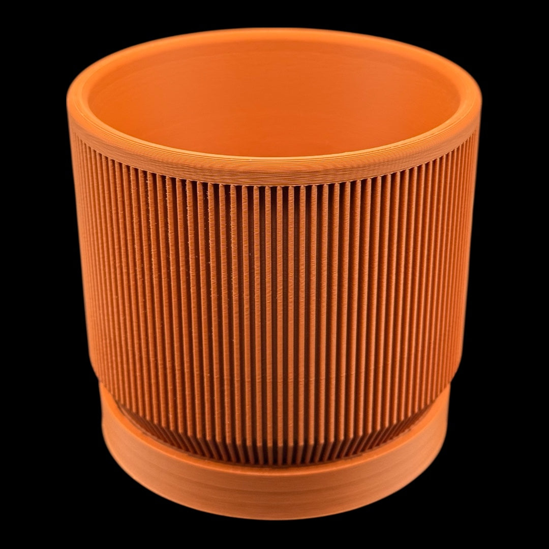 Ribbed 6" Pot w/ Driptray