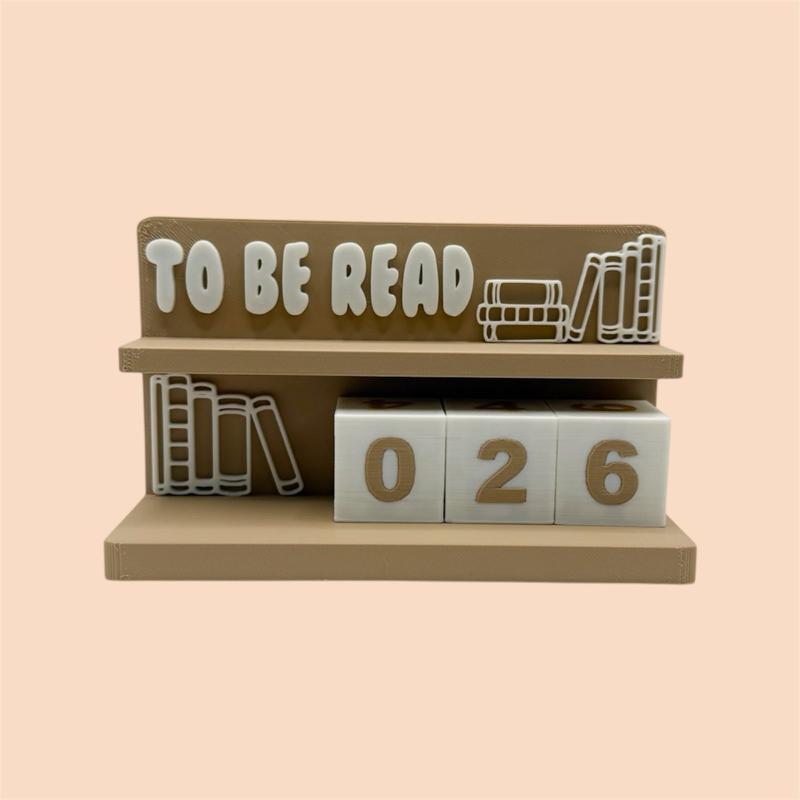 To Be Read Book Counter - Customizable Counter Figurine